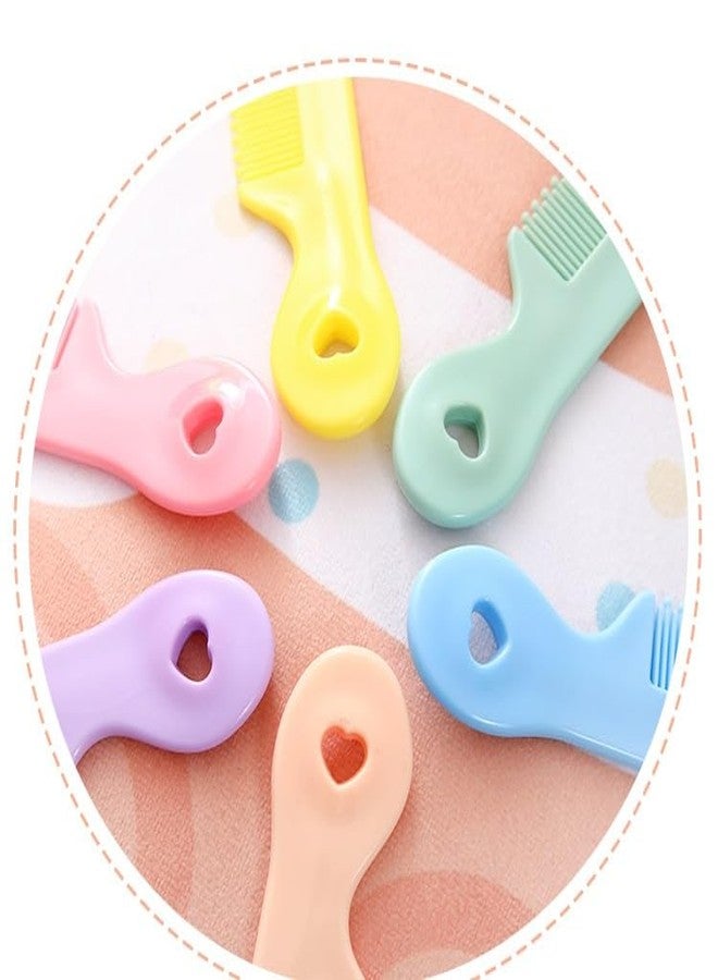 Pluzmecalm 6Pcs Colorful Round Tip Baby Cute Comb Small CuteNewborn Infant Hair Combs Baby Grooming Hairdressing - Image 4